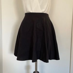 Black A-line skirt. High quality fabric and zipper. From Victoria’s Secret